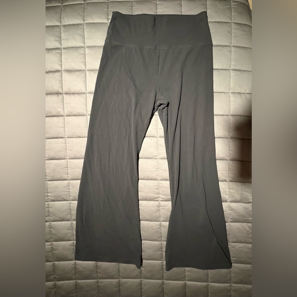 aerie Black Wide-Leg Yoga Pants
